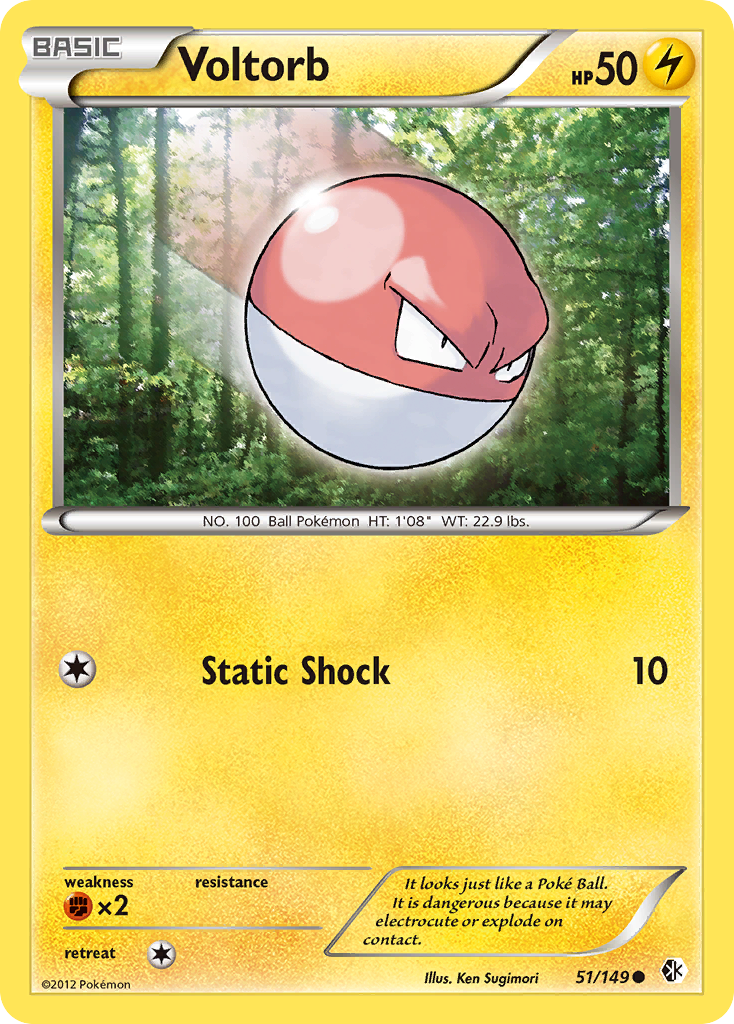 Voltorb (51/149) [Black & White: Boundaries Crossed] | Card Merchant Takapuna