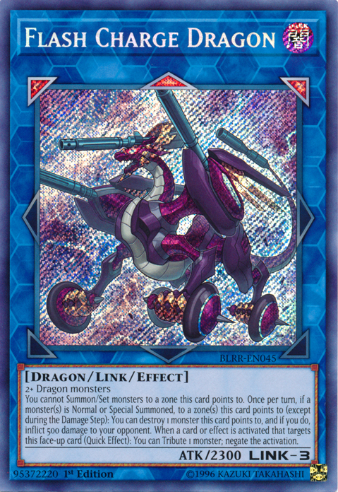 Flash Charge Dragon [BLRR-EN045] Secret Rare | Card Merchant Takapuna