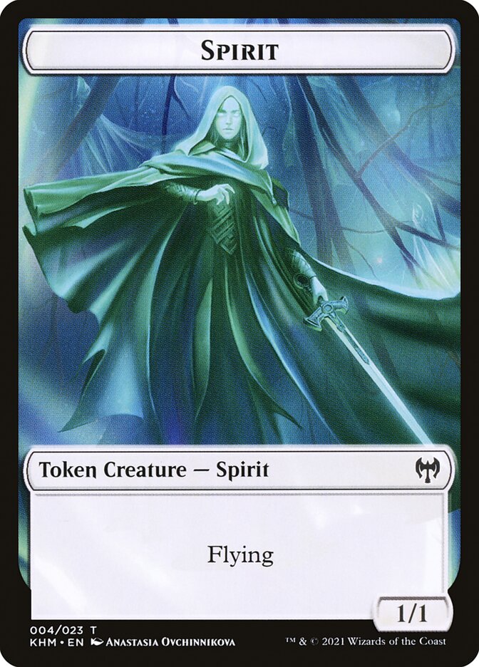 Bird // Spirit Double-Sided Token [Kaldheim Commander Tokens] | Card Merchant Takapuna