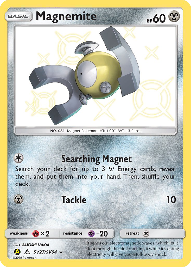 Magnemite (SV27/SV94) [Sun & Moon: Hidden Fates - Shiny Vault] | Card Merchant Takapuna