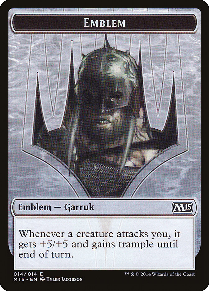 Garruk, Apex Predator Emblem [Magic 2015 Tokens] | Card Merchant Takapuna