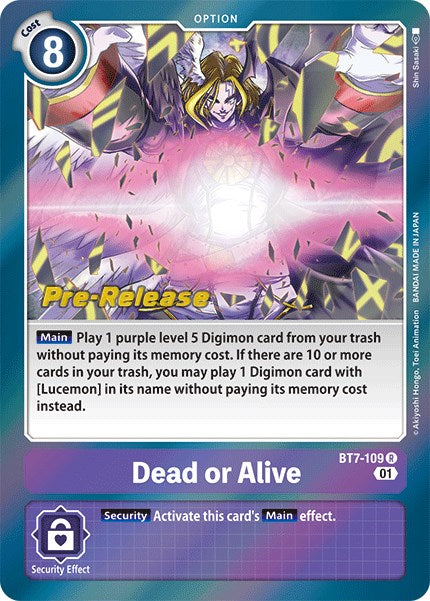 Dead or Alive [BT7-109] [Next Adventure Pre-Release Cards] | Card Merchant Takapuna