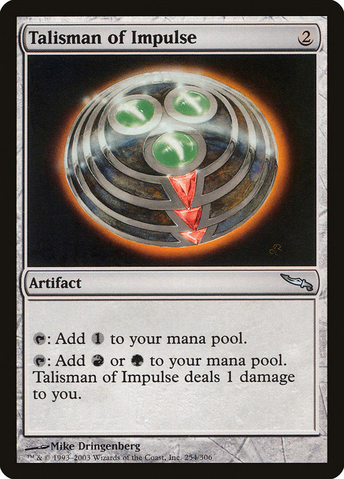 Talisman of Impulse [Mirrodin] | Card Merchant Takapuna