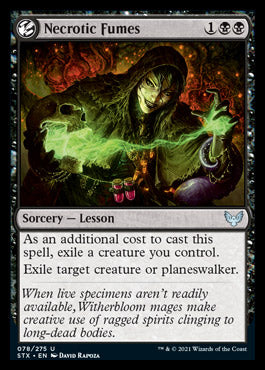 Necrotic Fumes [Strixhaven: School of Mages] | Card Merchant Takapuna