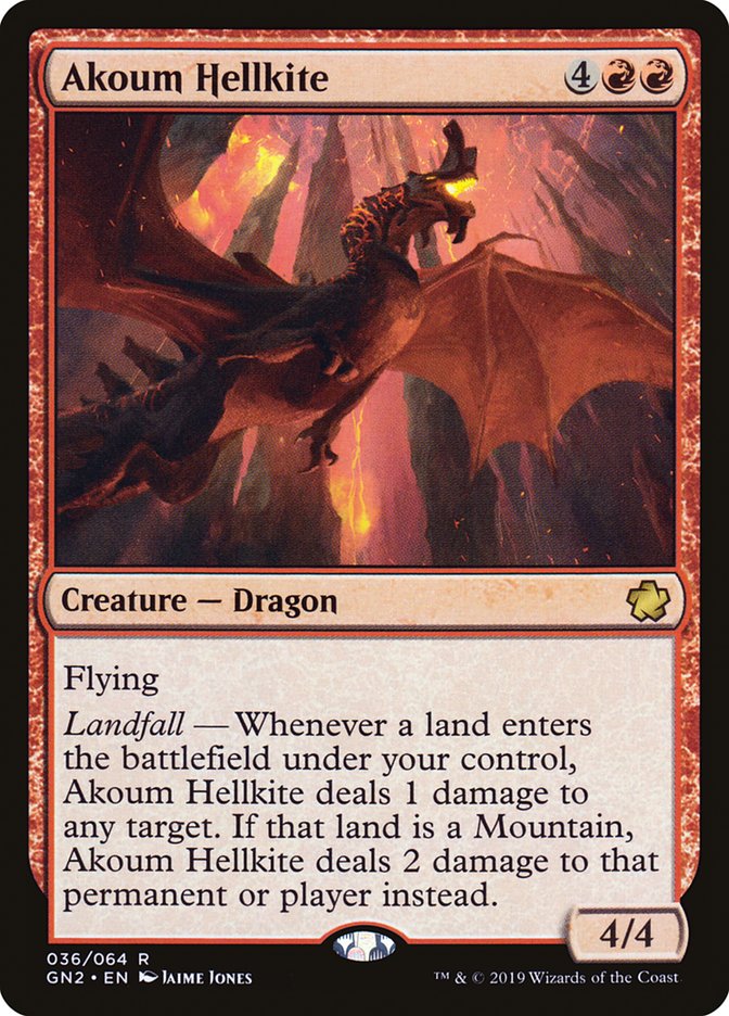 Akoum Hellkite [Game Night 2019] | Card Merchant Takapuna