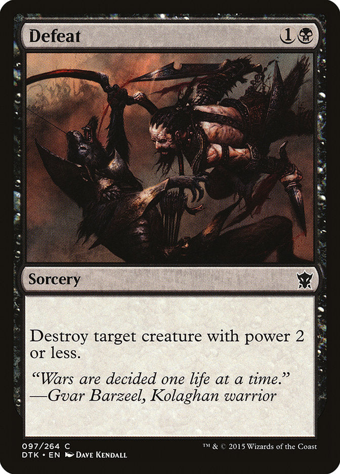 Defeat [Dragons of Tarkir] | Card Merchant Takapuna