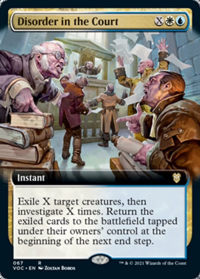 Disorder in the Court (Extended Art) [Innistrad: Crimson Vow Commander] | Card Merchant Takapuna