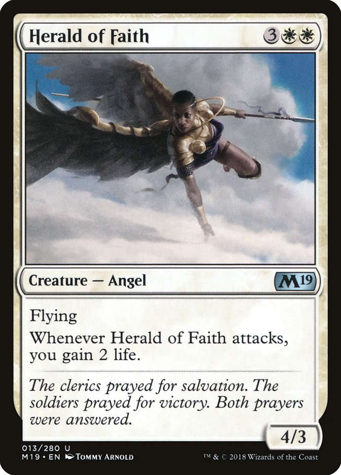 Herald of Faith [Core Set 2019] | Card Merchant Takapuna