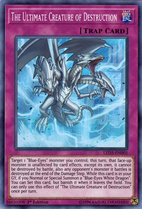 The Ultimate Creature of Destruction [LED3-EN005] Super Rare | Card Merchant Takapuna