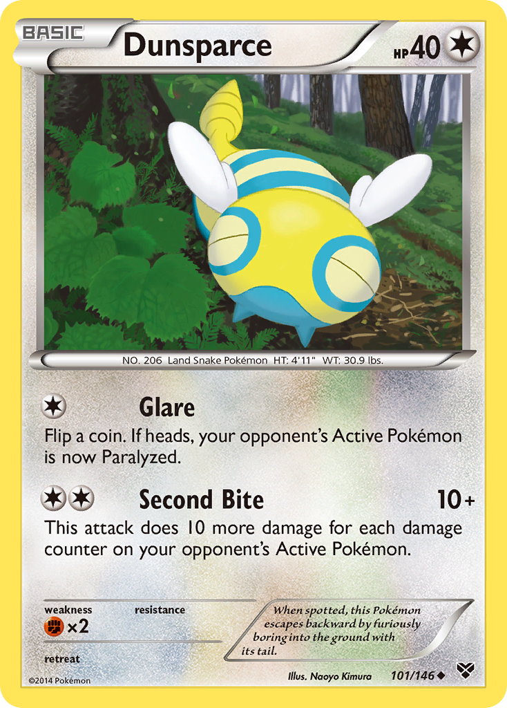 Dunsparce (101/146) [XY: Base Set] | Card Merchant Takapuna