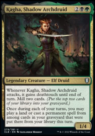 Kagha, Shadow Archdruid [Commander Legends: Battle for Baldur's Gate] | Card Merchant Takapuna