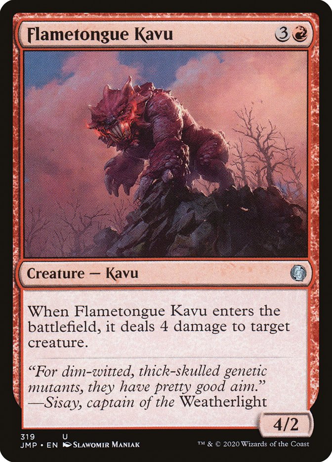 Flametongue Kavu [Jumpstart] | Card Merchant Takapuna