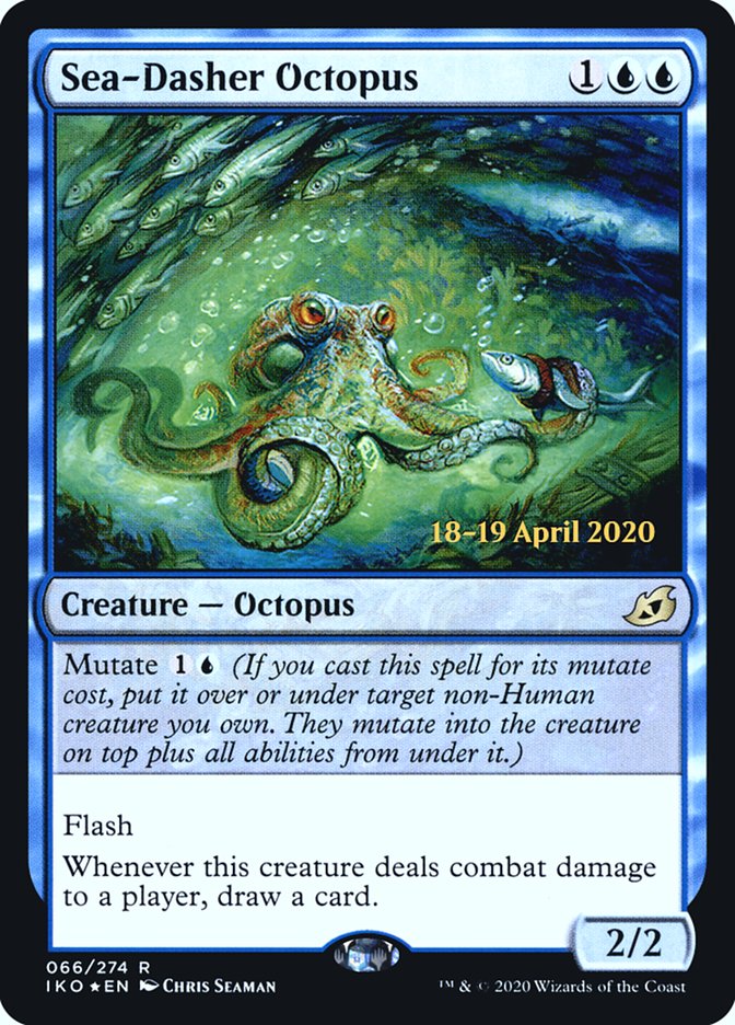 Sea-Dasher Octopus [Ikoria: Lair of Behemoths Prerelease Promos] | Card Merchant Takapuna