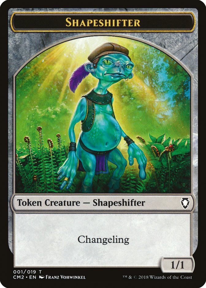 Shapeshifter Token [Commander Anthology Volume II Tokens] | Card Merchant Takapuna