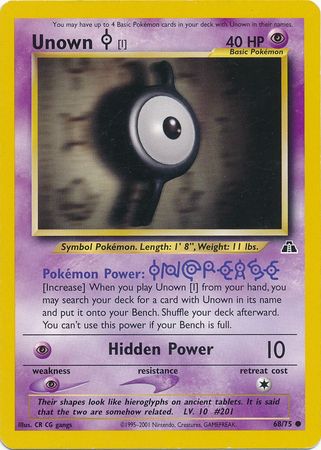 Unown [I] (68/75) [Neo Discovery Unlimited] | Card Merchant Takapuna