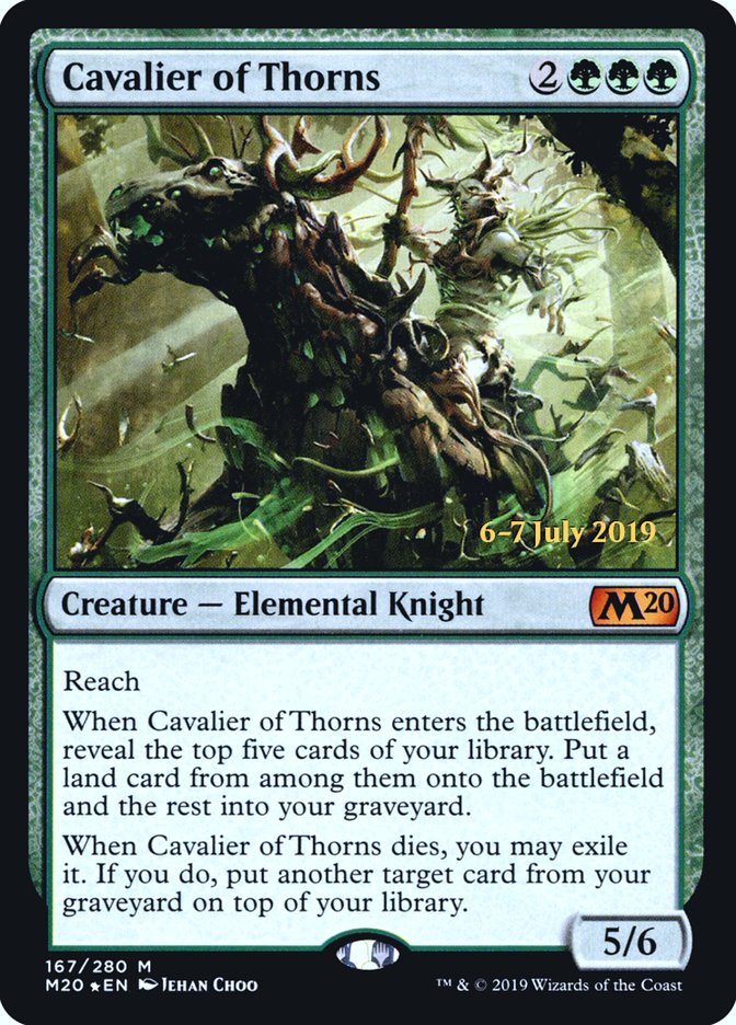 Cavalier of Thorns [Core Set 2020 Prerelease Promos] | Card Merchant Takapuna