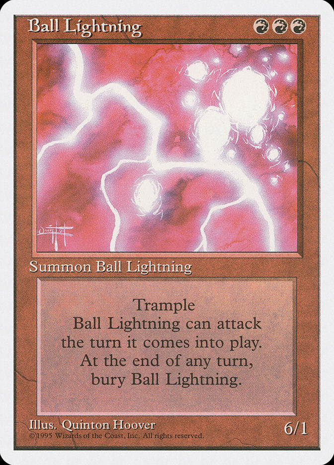 Ball Lightning [Fourth Edition] | Card Merchant Takapuna