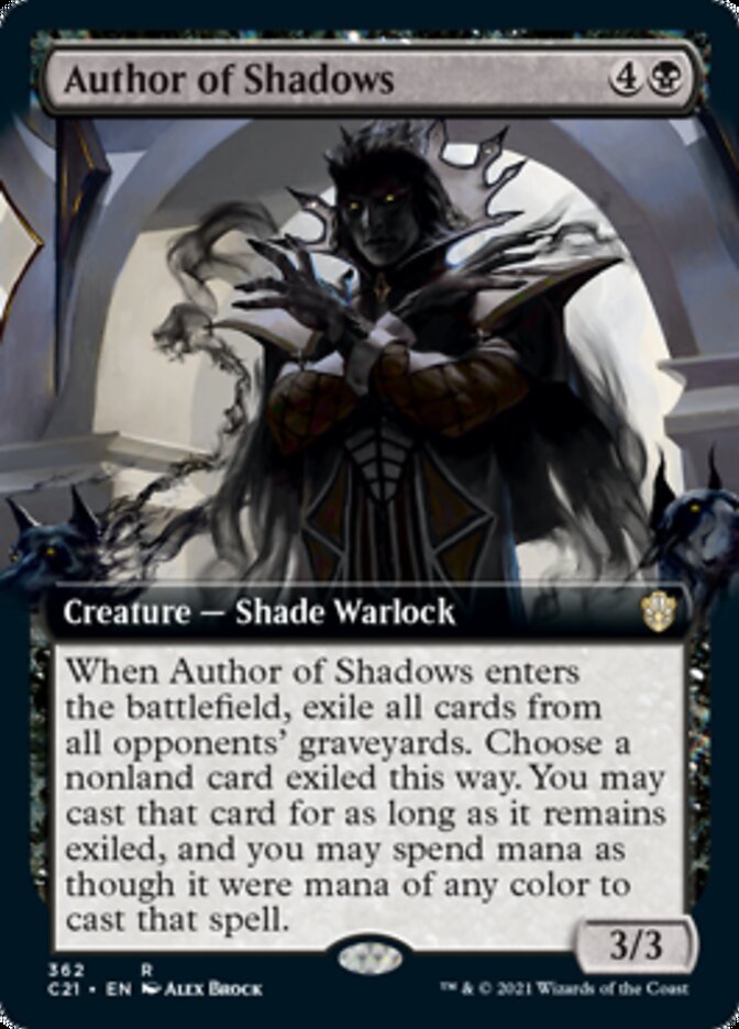 Author of Shadows (Extended Art) [Commander 2021] | Card Merchant Takapuna