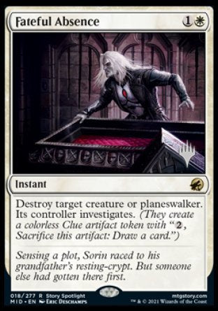 Fateful Absence (Promo Pack) [Innistrad: Midnight Hunt Promos] | Card Merchant Takapuna