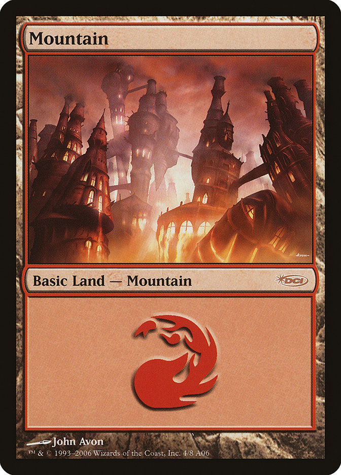 Mountain (4) [Arena League 2006] | Card Merchant Takapuna