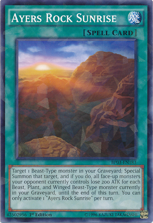 Ayers Rock Sunrise [BP03-EN183] Shatterfoil Rare | Card Merchant Takapuna