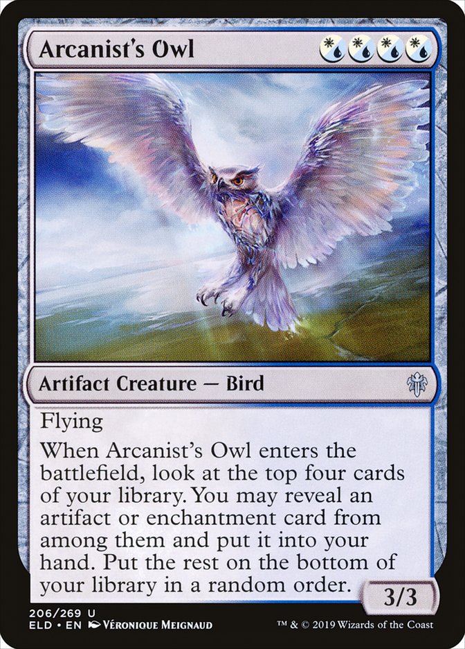 Arcanist's Owl [Throne of Eldraine] | Card Merchant Takapuna