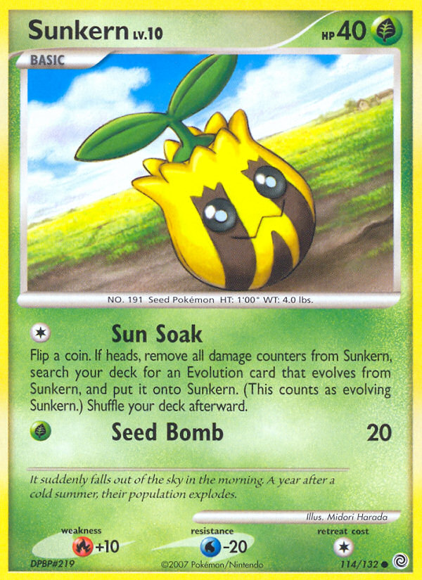 Sunkern (114/132) [Diamond & Pearl: Secret Wonders] | Card Merchant Takapuna