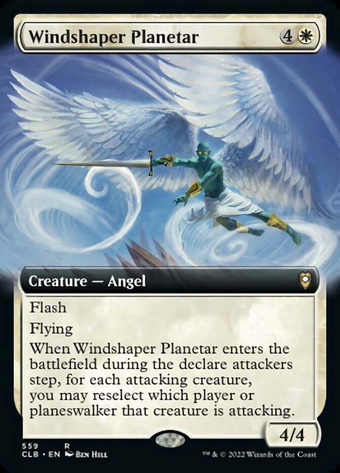 Windshaper Planetar (Extended Art) [Commander Legends: Battle for Baldur's Gate] | Card Merchant Takapuna