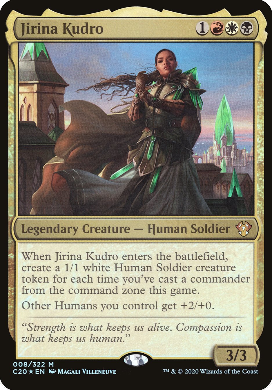 Jirina Kudro (Oversized) [Commander 2020 Oversized] | Card Merchant Takapuna