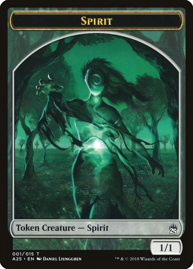 Spirit Token (001/015) [Masters 25 Tokens] | Card Merchant Takapuna