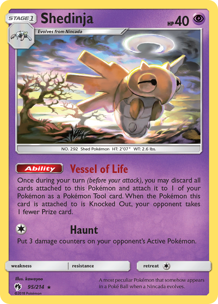 Shedinja (95/214) [Sun & Moon: Lost Thunder] | Card Merchant Takapuna