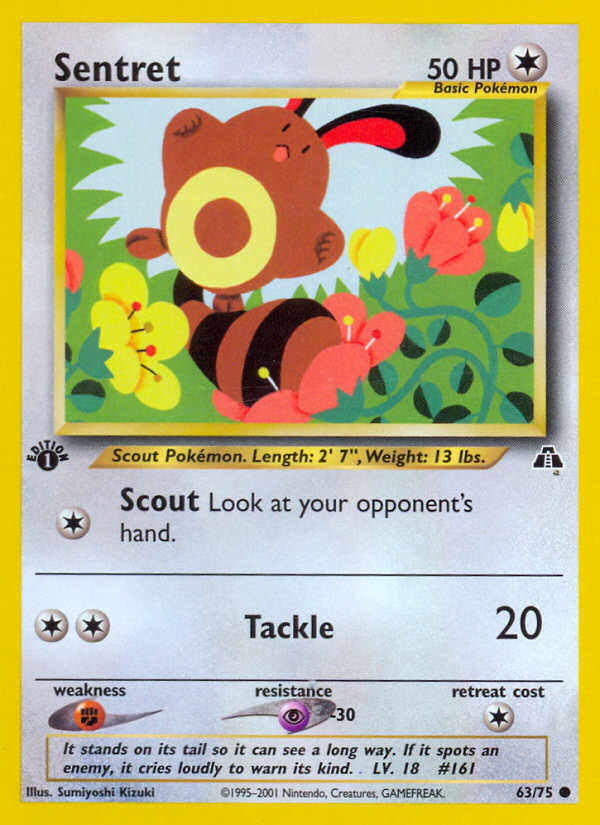 Sentret (63/75) [Neo Discovery 1st Edition] | Card Merchant Takapuna