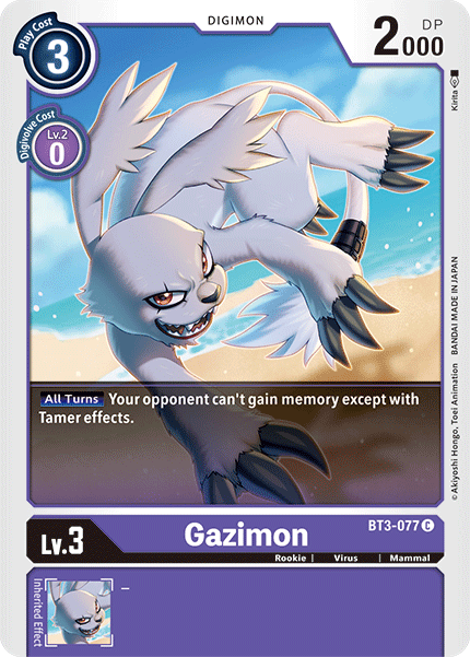 Gazimon [BT3-077] [Release Special Booster Ver.1.5] | Card Merchant Takapuna