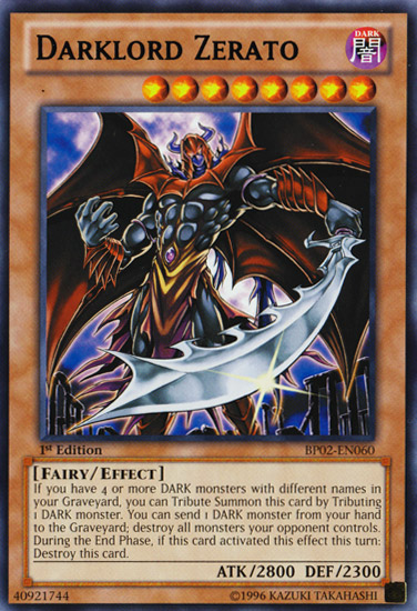 Darklord Zerato [BP02-EN060] Mosaic Rare | Card Merchant Takapuna