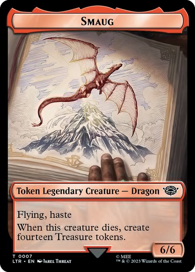 Smaug Token [The Lord of the Rings: Tales of Middle-Earth Tokens] | Card Merchant Takapuna