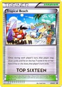 Tropical Beach (Top 16) (BW28) [Black and White Promos] | Card Merchant Takapuna