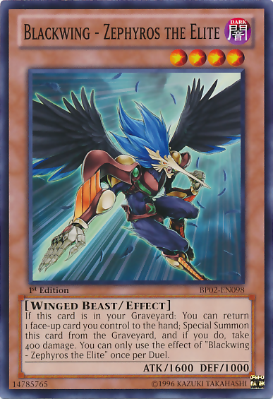 Blackwing - Zephyros the Elite [BP02-EN098] Mosaic Rare | Card Merchant Takapuna