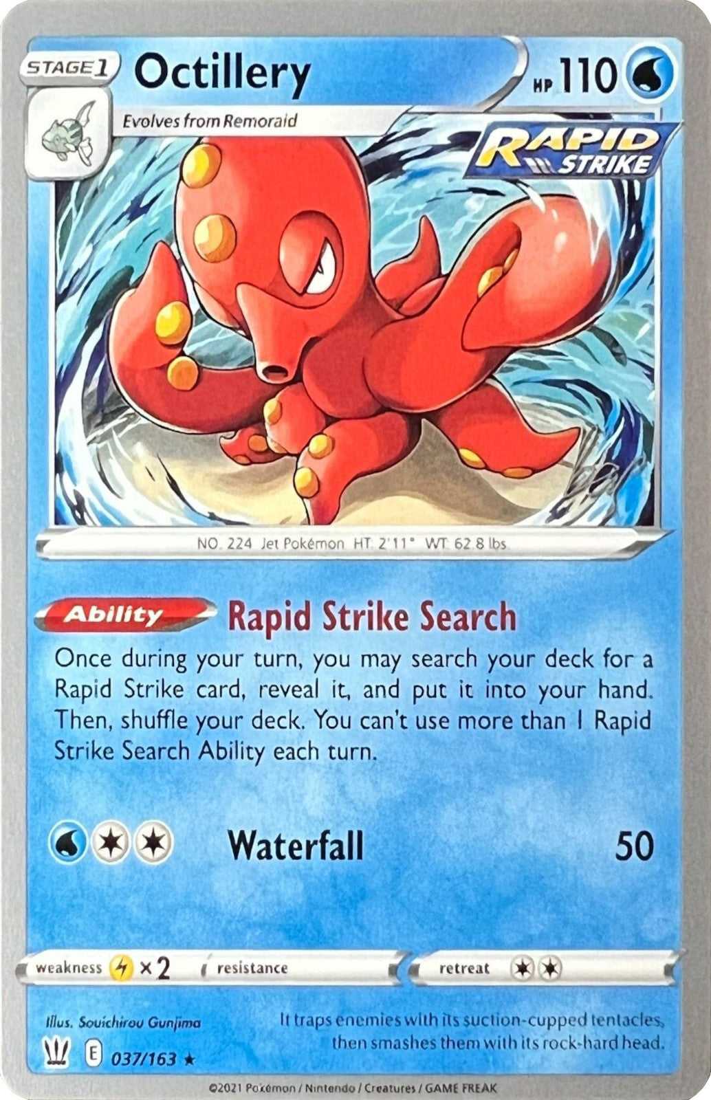 Octillery (037/163) (Cheryl Again - Sebastian Lashmet) [World Championships 2022] | Card Merchant Takapuna