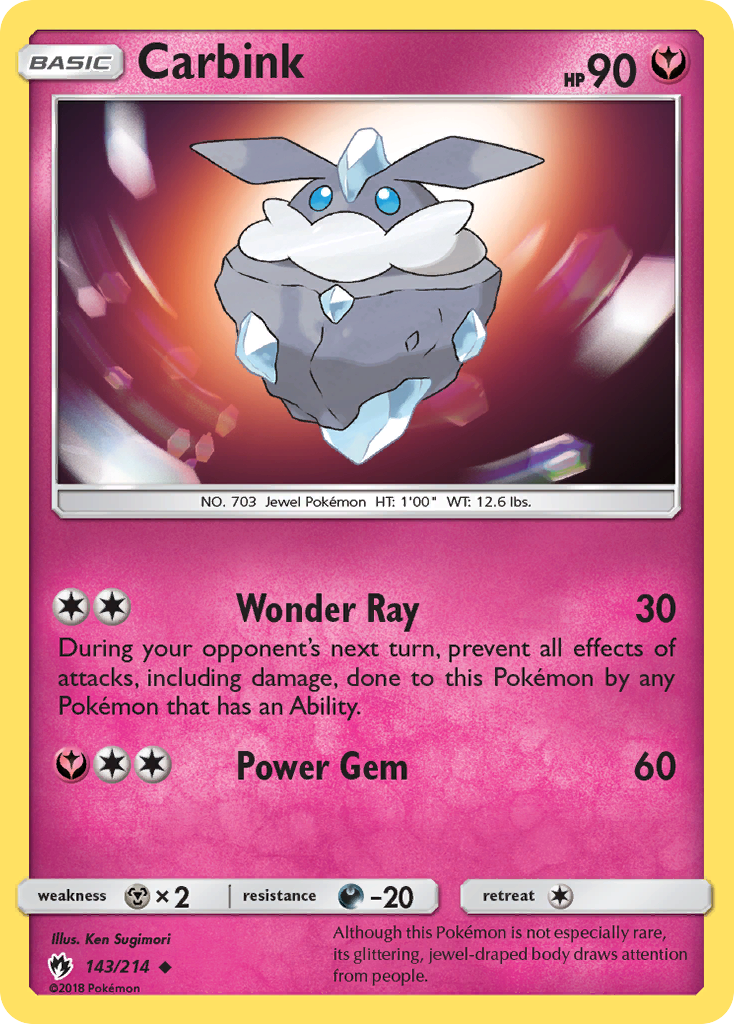 Carbink (143/214) [Sun & Moon: Lost Thunder] | Card Merchant Takapuna