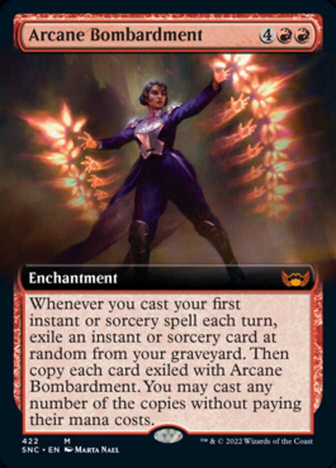 Arcane Bombardment (Extended Art) [Streets of New Capenna] | Card Merchant Takapuna