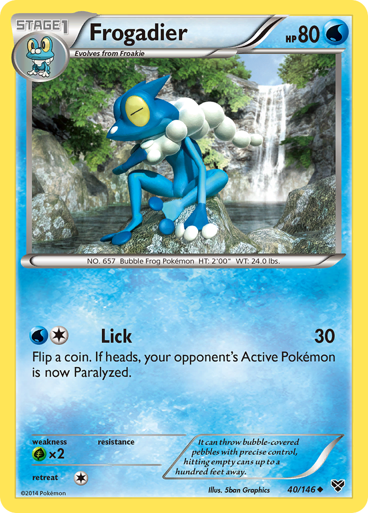 Frogadier (40/146) [XY: Base Set] | Card Merchant Takapuna