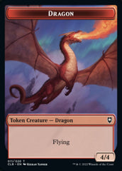 Treasure // Dragon Double-Sided Token [Commander Legends: Battle for Baldur's Gate Tokens] | Card Merchant Takapuna