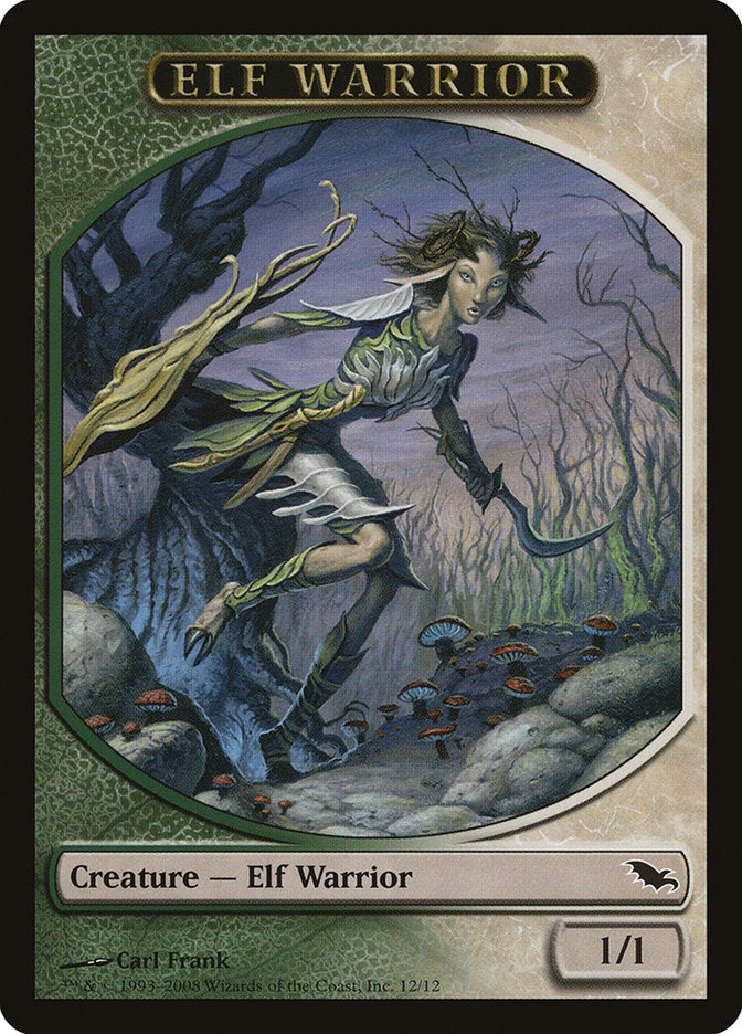 Elf Warrior Token (12/12) [Shadowmoor Tokens] | Card Merchant Takapuna