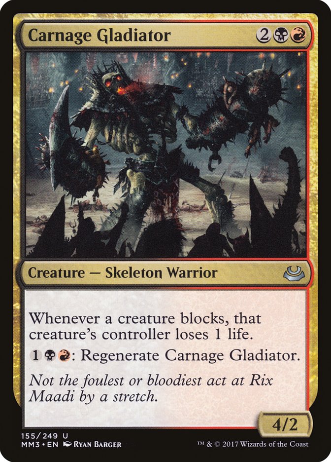 Carnage Gladiator [Modern Masters 2017] | Card Merchant Takapuna