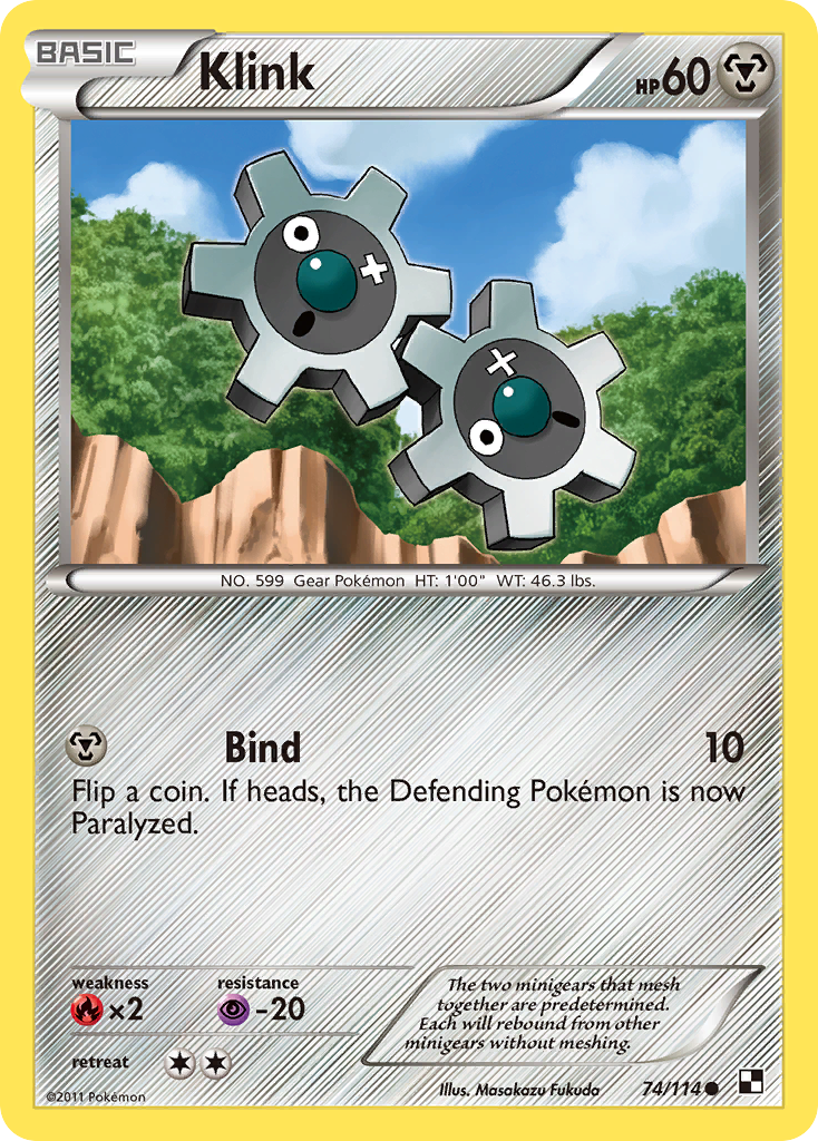 Klink (74/114) [Black & White: Base Set] | Card Merchant Takapuna