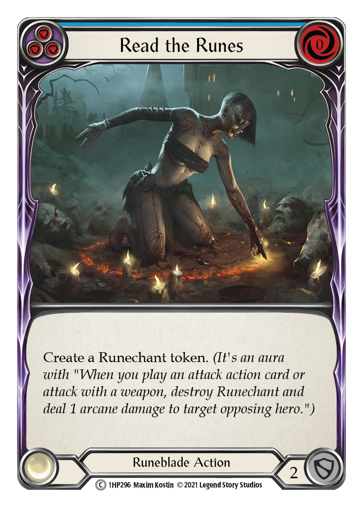 Read the Runes (Blue) [1HP296] (History Pack 1) | Card Merchant Takapuna