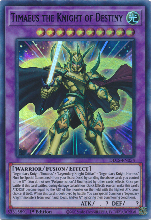 Timaeus the Knight of Destiny (Green) [DLCS-EN054] Ultra Rare | Card Merchant Takapuna