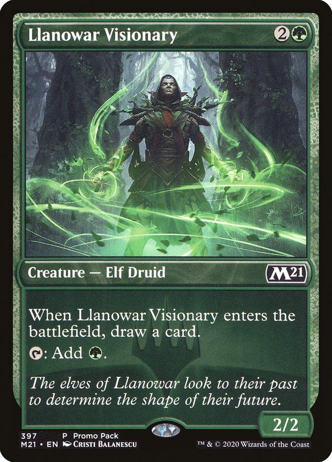 Llanowar Visionary (Promo Pack) [Core Set 2021 Promos] | Card Merchant Takapuna