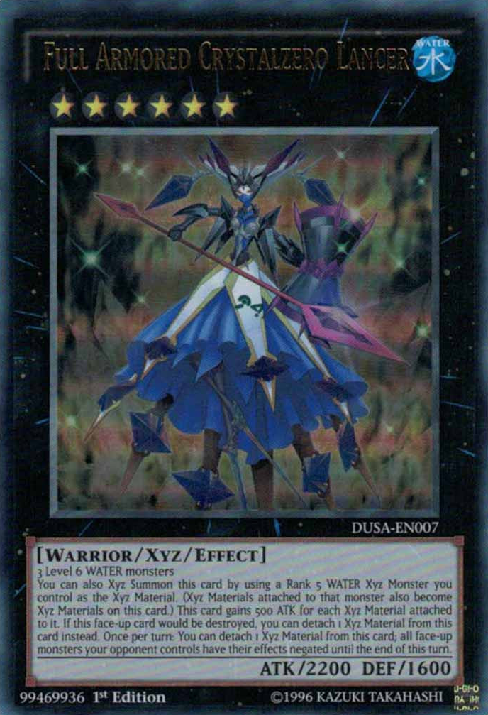 Full Armored Crystalzero Lancer [DUSA-EN007] Ultra Rare | Card Merchant Takapuna