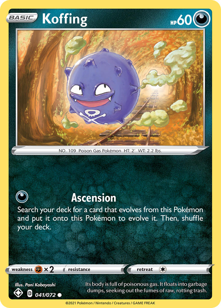 Koffing (041/072) [Sword & Shield: Shining Fates] | Card Merchant Takapuna